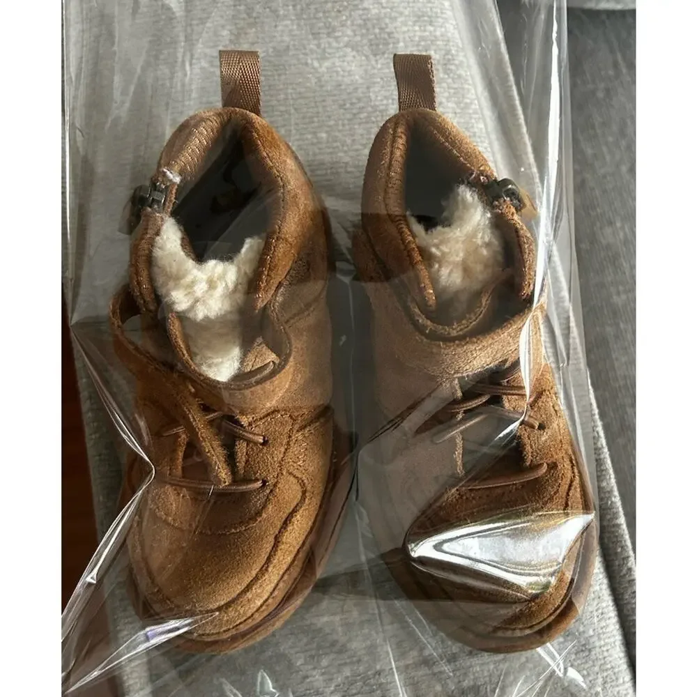 UGG Highland Hi Toddler Little Kids Girl Boy Heritage Suede Sz 9 Tan